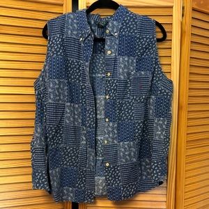 Super cute sleeveless Ralph Lauren button down